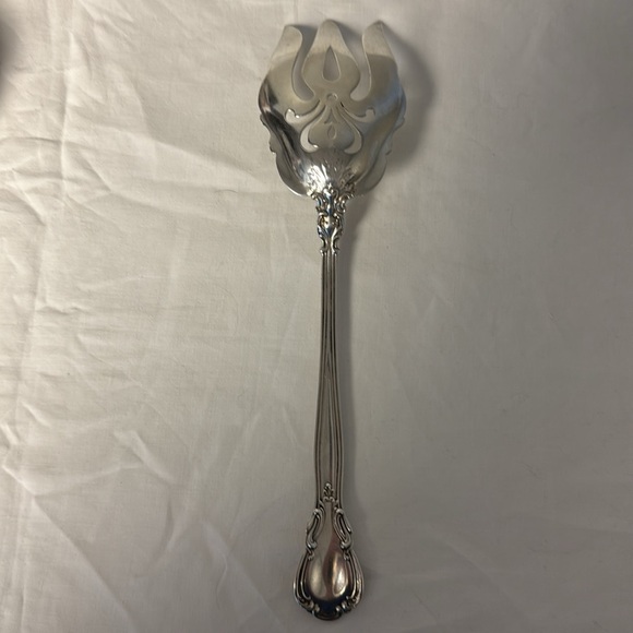 Vintage Silverplate Ornate Serving Fork 10.25" - Picture 5 of 7